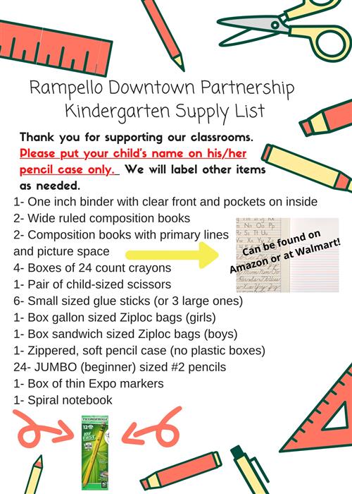 Kinder Supplies